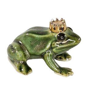 Hagen Renaker Frog Prince Wearing Crown Miniature Figurine *Chips*